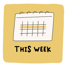 Image of calendar with words, "This Week"